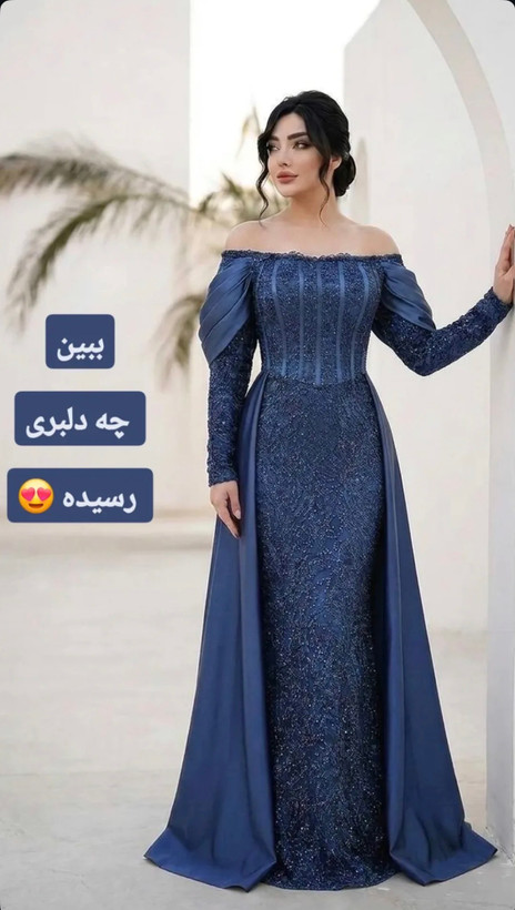 ماکسی مجلسی بینظیر مدل نگین جنس گیپور چمنی وساتن زارا